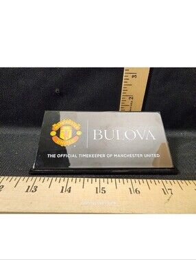 Manchester United Bulova Watch Dealer Display Sign Used